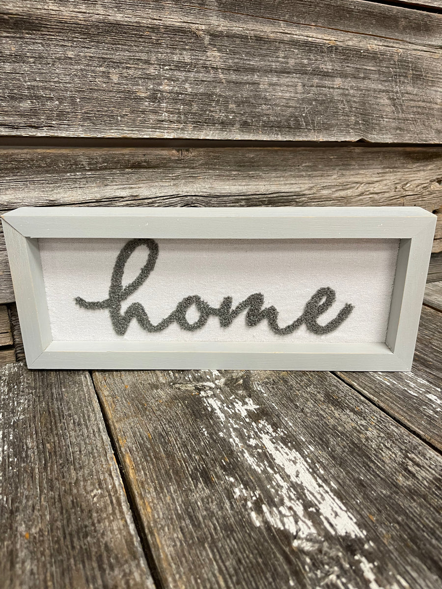 WOOD FRAMED TEXTURE KNIT WORD WALL/TABLETOP SIGN – Now & Then Boutique
